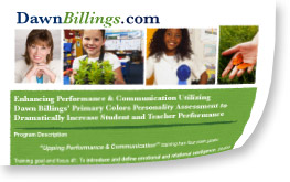 speaking program by Dawn Billings: Primary Colors School Program